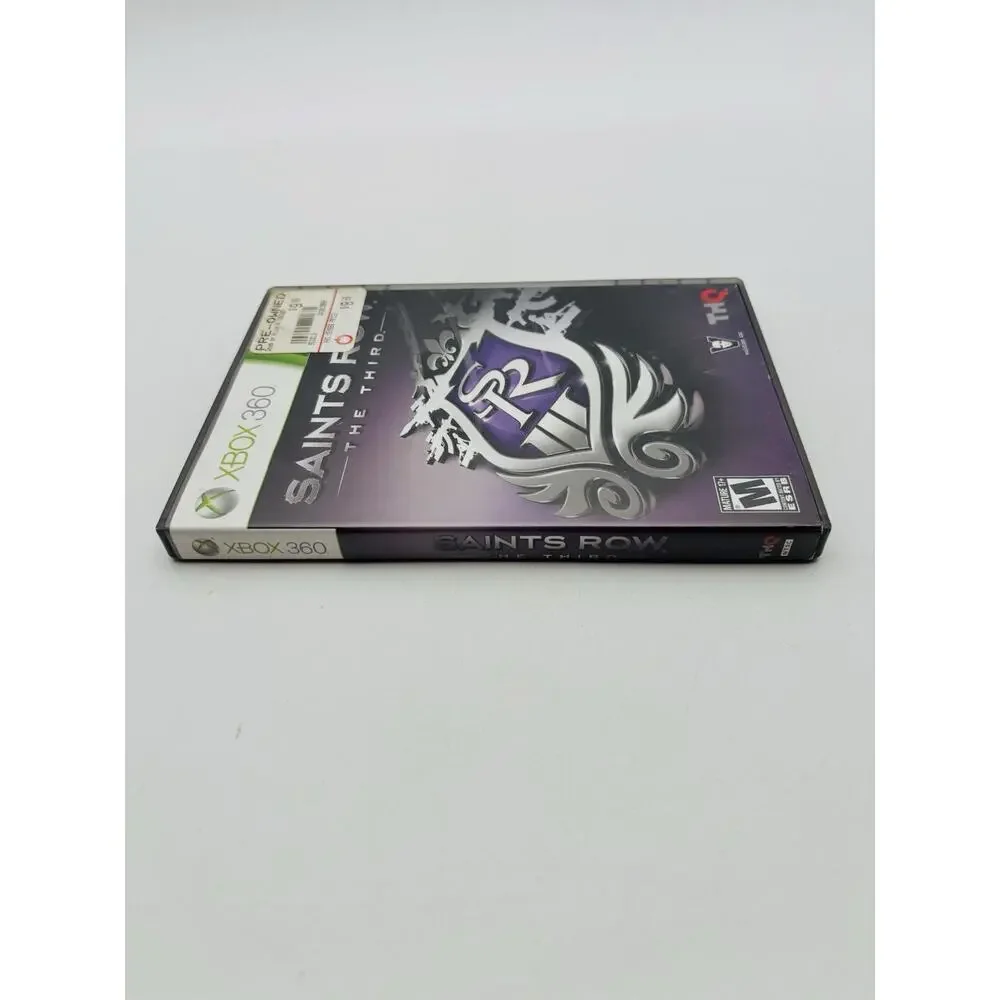 Saints Row The Third XBOX 360 2011 THQ Action Shooter Tested Complete CIB VG